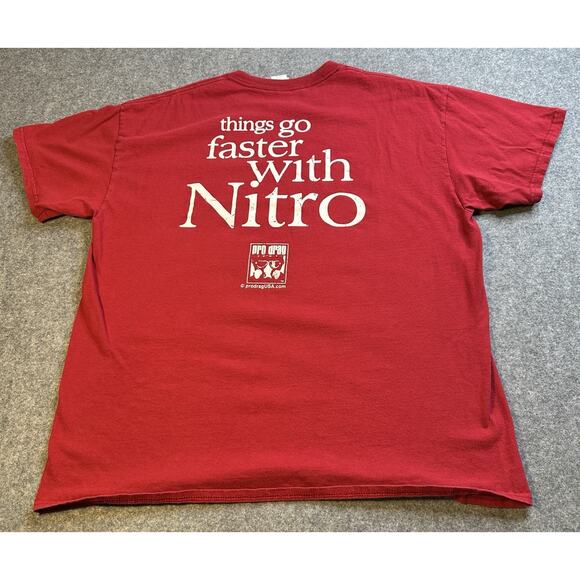 Pro Drag Enjoy Nitromethane Maroon T-shirts SZ XL Gildan Ultra Cotton Tag - Picture 2 of 9